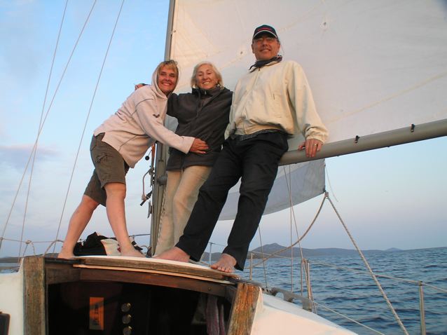 Darja, Linda and Roland headed south in the Adriatic Sea toward Telascica National Park